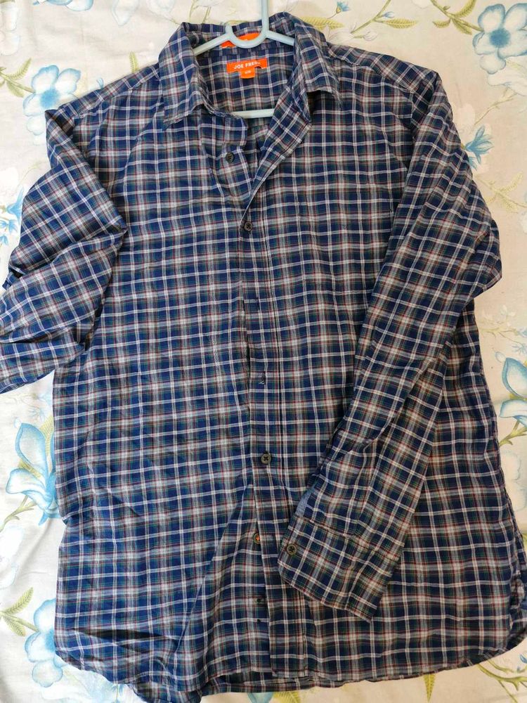 Men's Plaid Long Sleeve Shirt(thrifted)