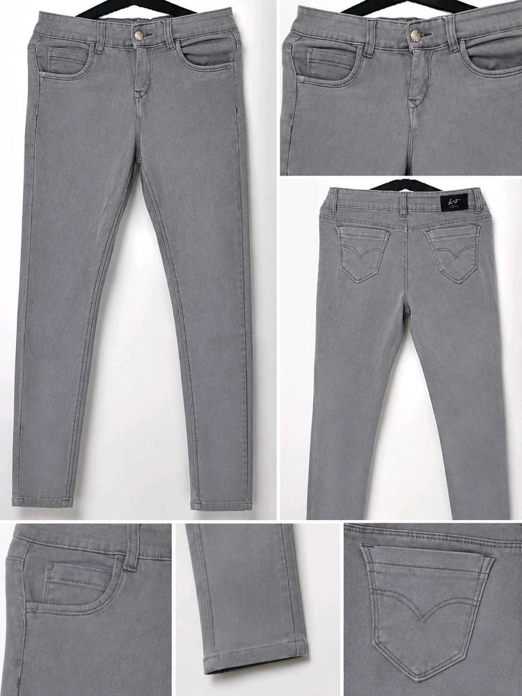 Grey Denim Jeans for Women
