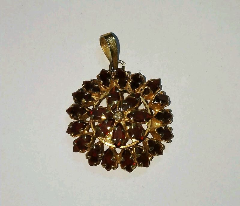 Pendant Rhinestone/Stone Crystal Metal work