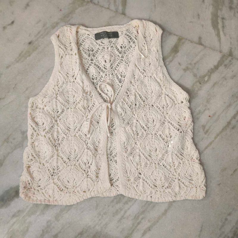 Crochet Knit Vest Top