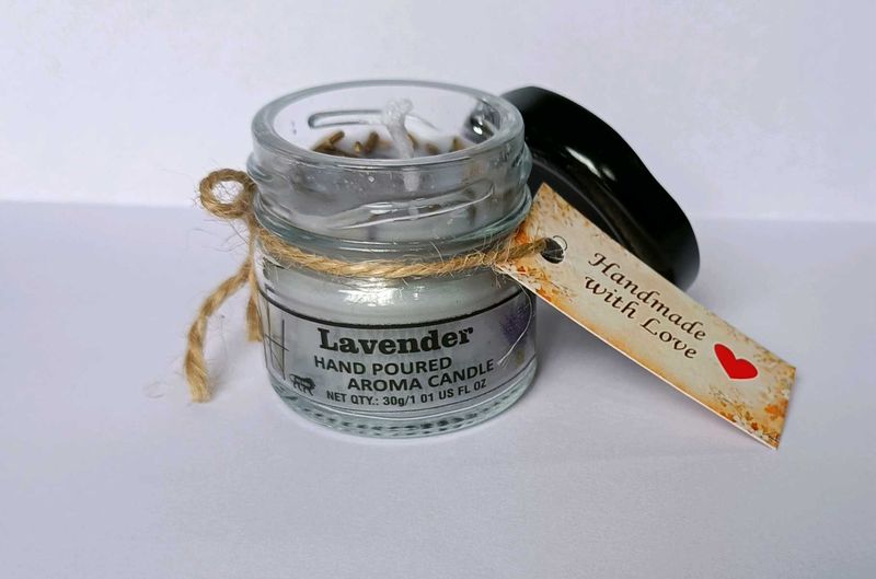 Handmade Lavender and Jasmine Aroma Candle