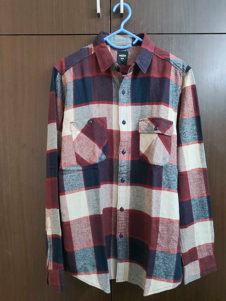 NUON Men's Plaid Flannel Shirt