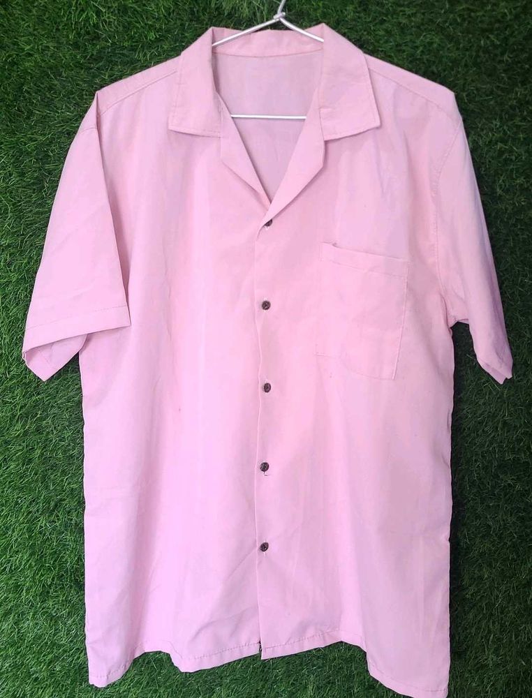 Pink half Slveves Shirt For Men