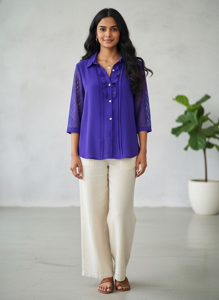 Elegant Purple Blouse