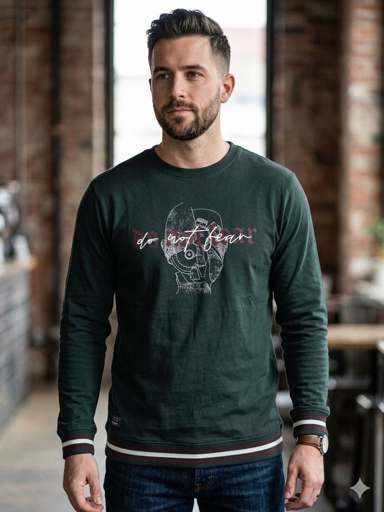 Men's Graphic Print Long Sleeve T-Shirt