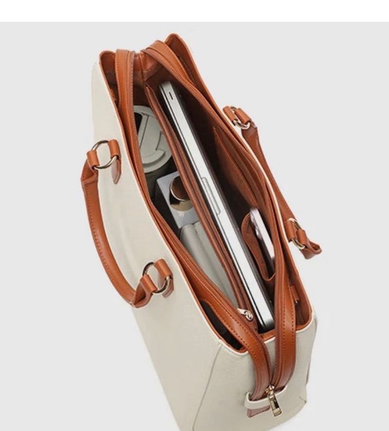 Stylish green branded Tote/laptop Bag