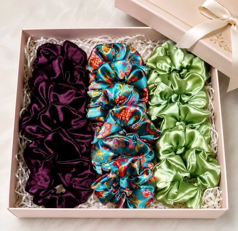 Luxury Satin Scrunchie Set - 18 Pcs