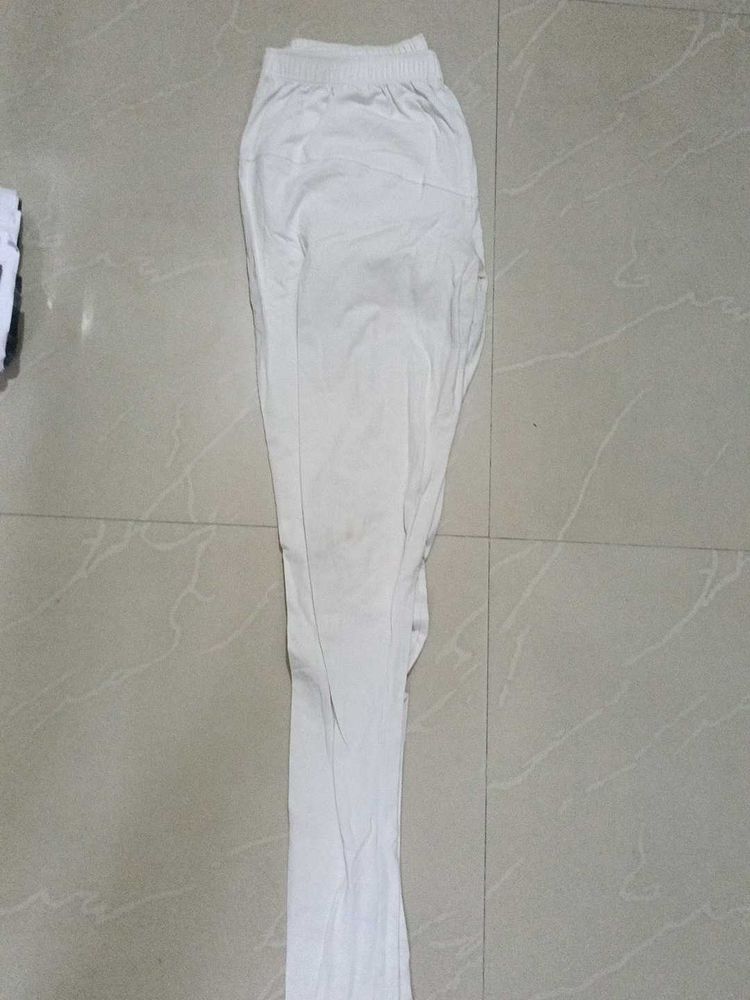 White Cotton Leggings
