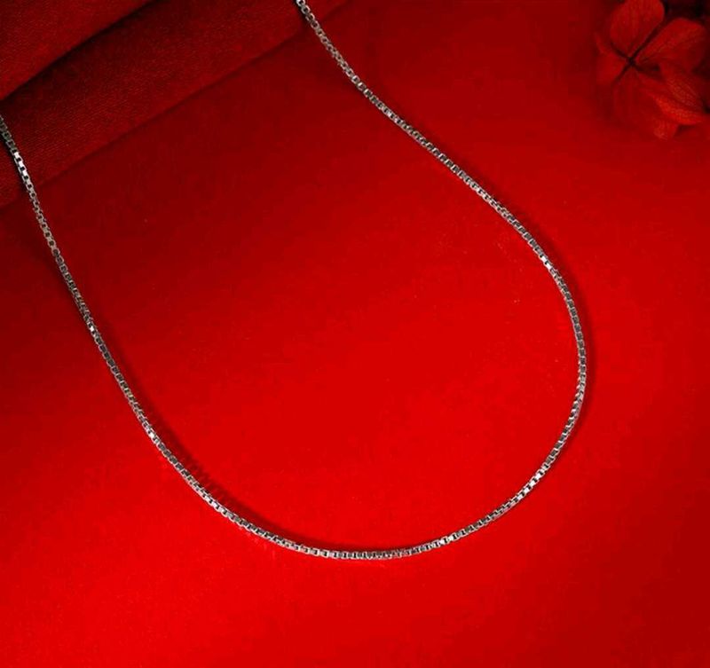 Pure 925 Sterling Silver Box Chain