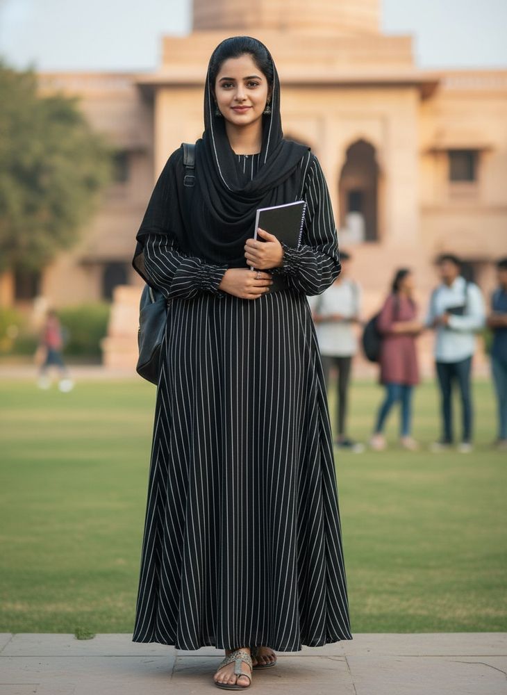 girls college students wear Abaya