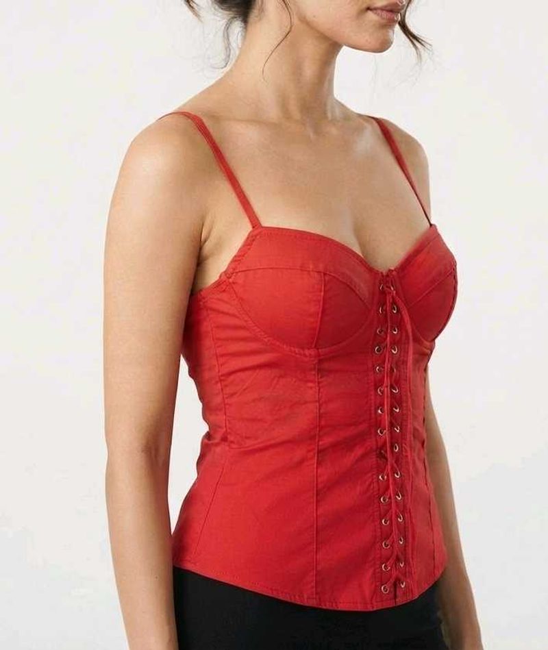 Red Corset Style Top