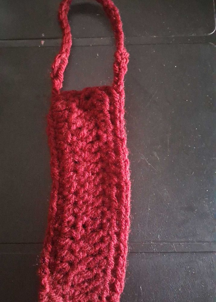 Handmade Crochet lipbalm holder charm