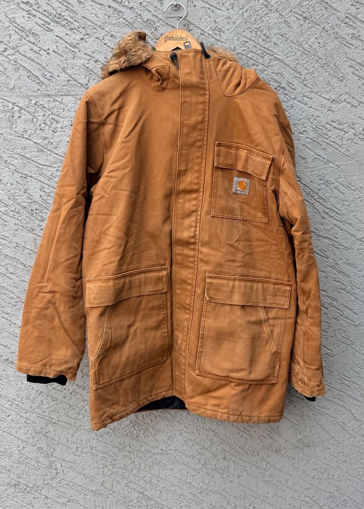 Carhartt Men's Brown Winter Parka Jacket