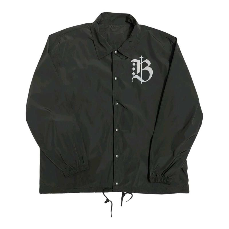 British Union Jack Back Logo Coach Jacket – Black"