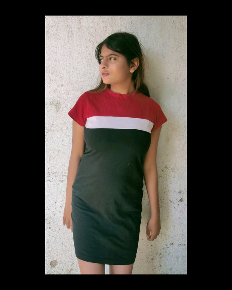 Red And White Bodycon