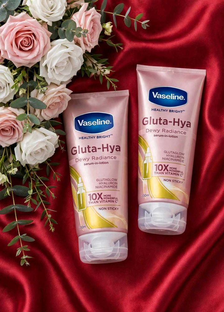 Combo 2 Vaseline Healthy Bright Gluta-Hya Serum-In
