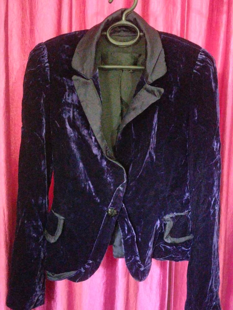 Purple Velvet Imported Blazer