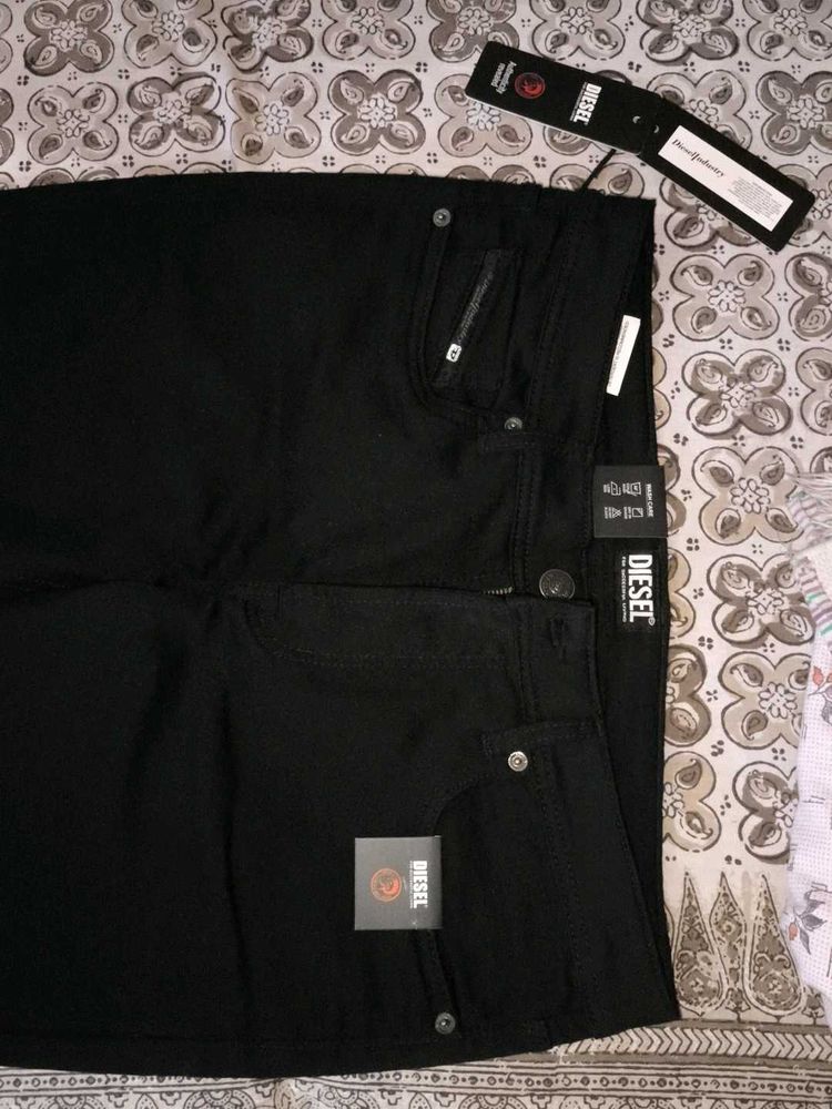 Diesel Black Jeans - Straight Fit Jean