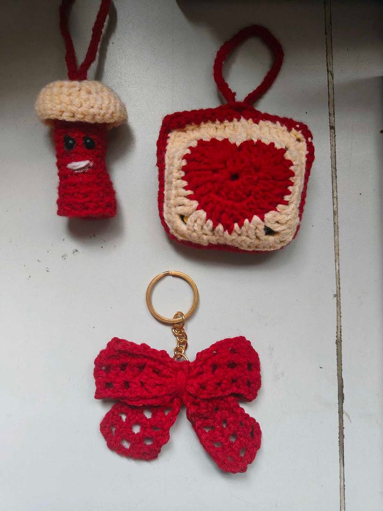Handmade Crochet Charms Set