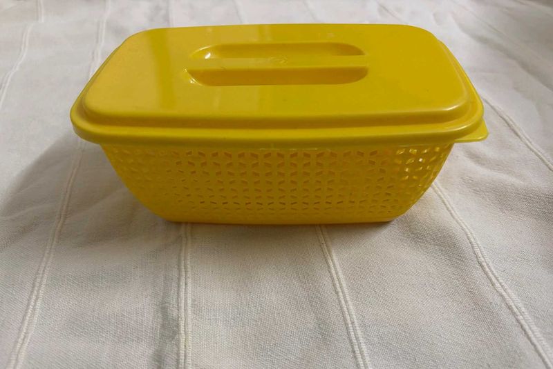 UNUSED Yellow Plastic Storage Container