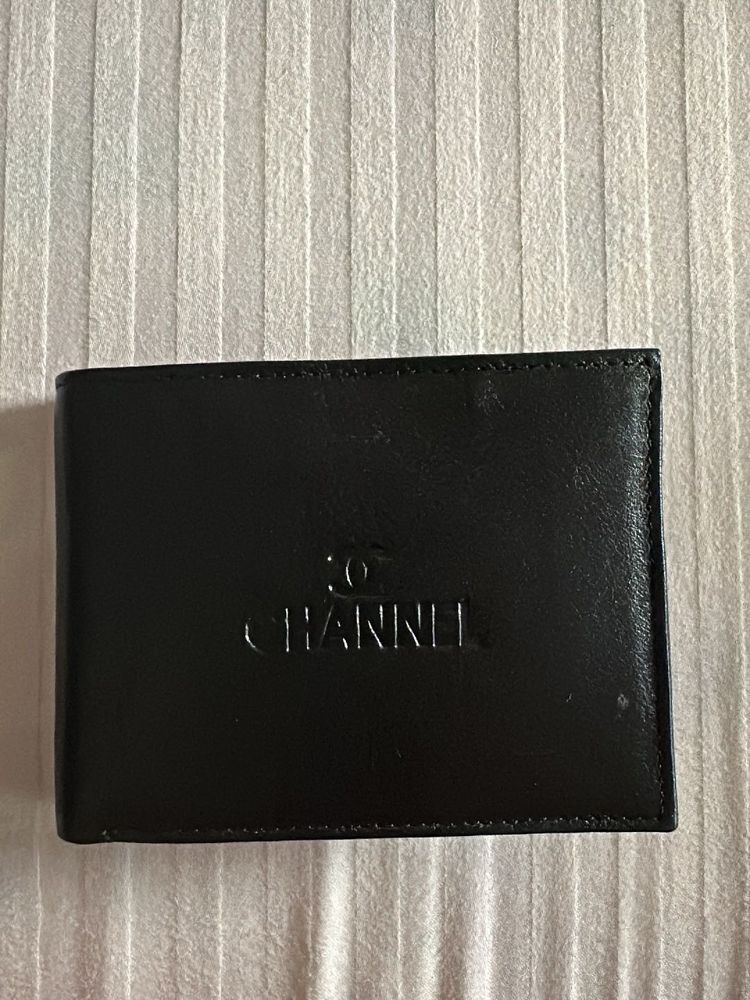 Classic black leather wallet