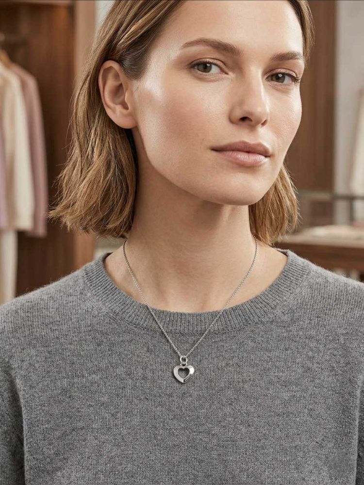 Elegant Heart Pendant Necklace
