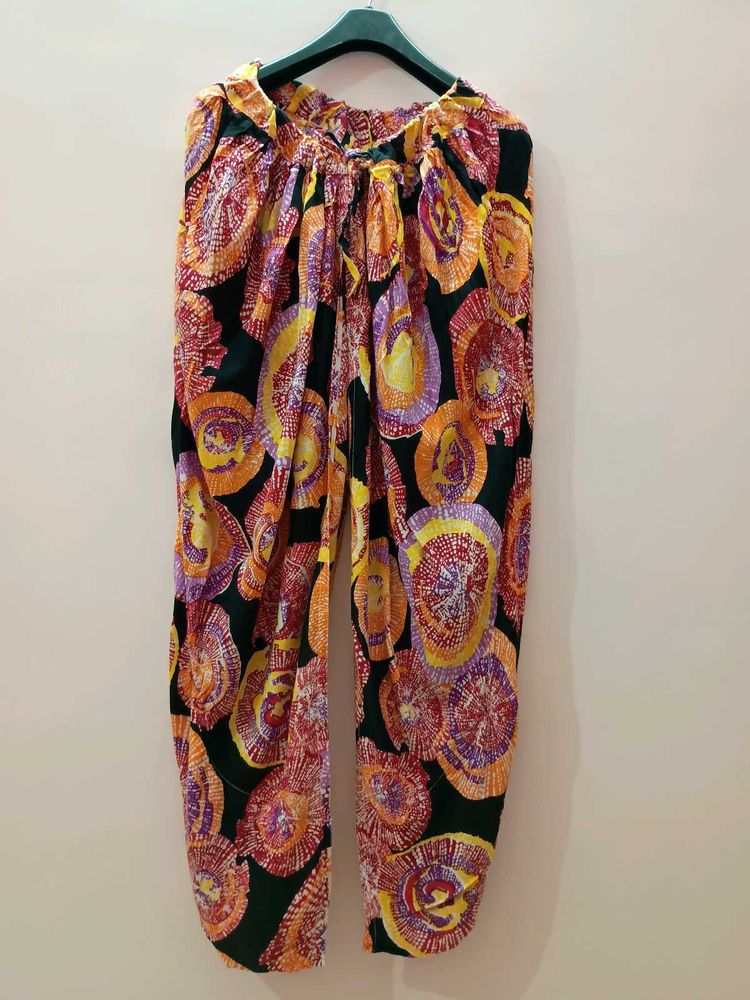 Multicolored Dhoti Pants