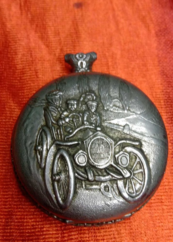 Vintage Car Pocket Watch Pendant