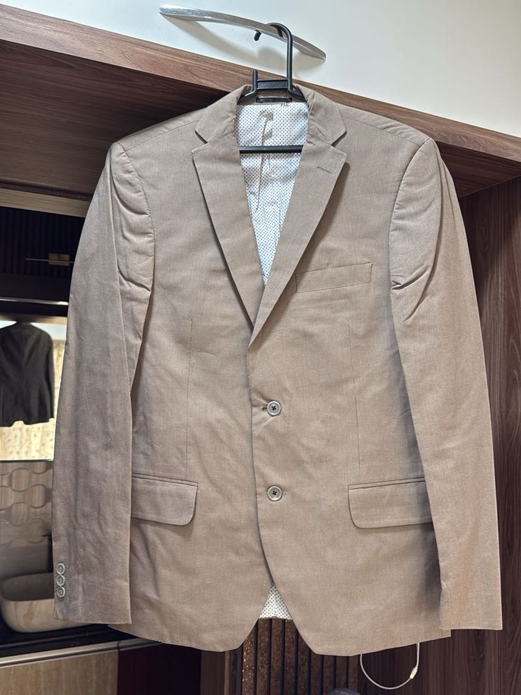 Louis Philippe Beige Blazer