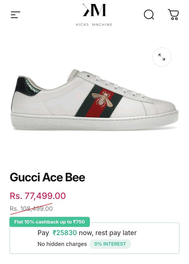 Gucci Ace Bee Sneakers