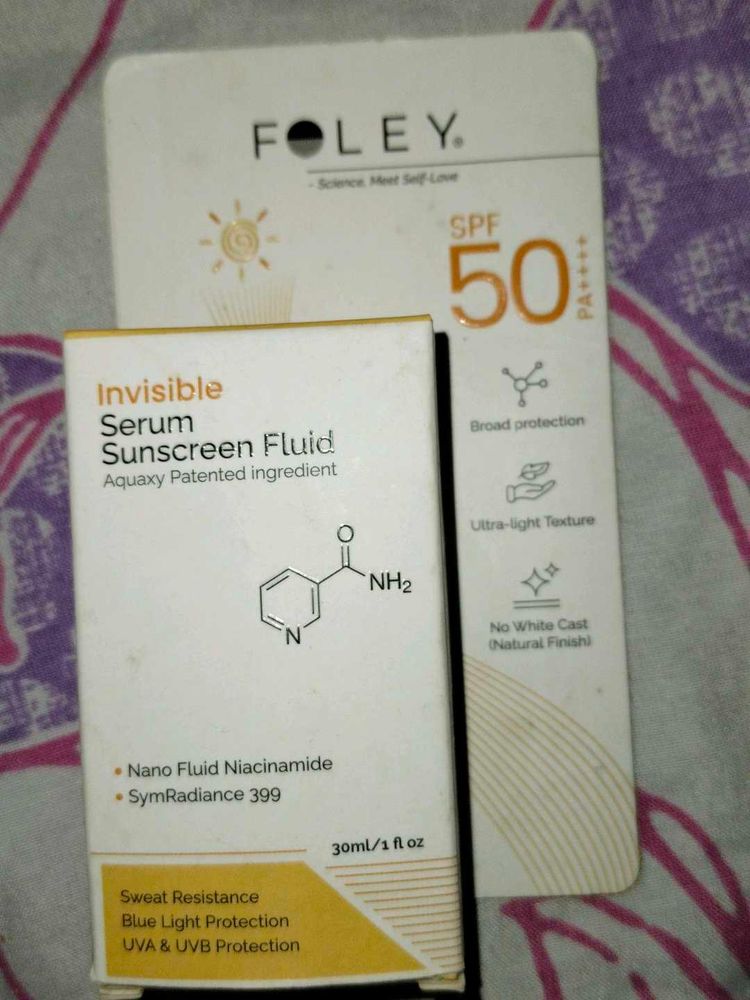 FOLEY Invisible Serum Sunscreen Fluid SPF 50