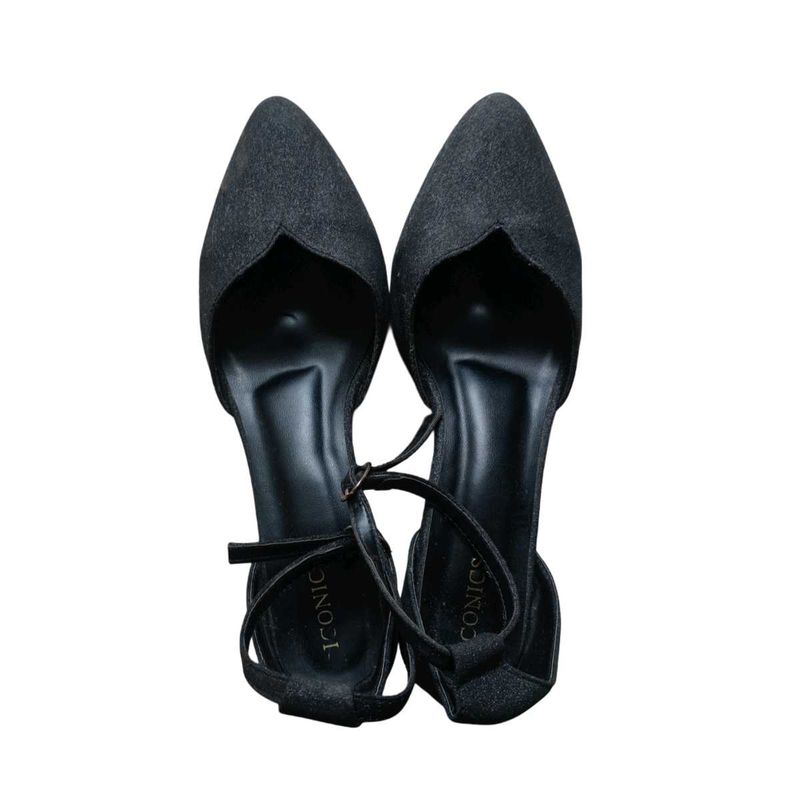 Chic Black D'orsay Glam Heels