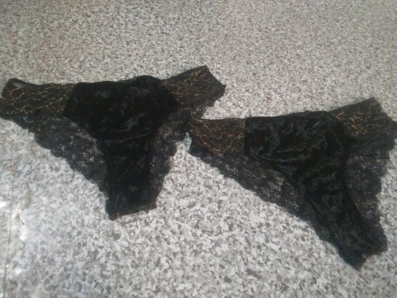Black Lace Thong