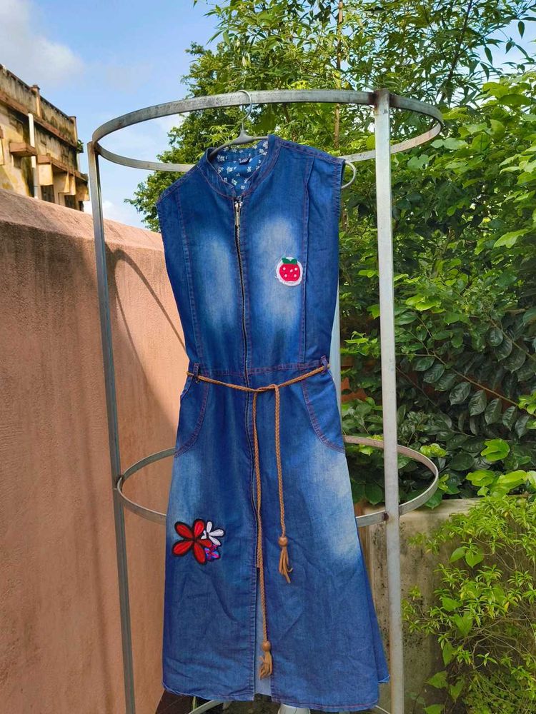 Denim Sleeveless Dress