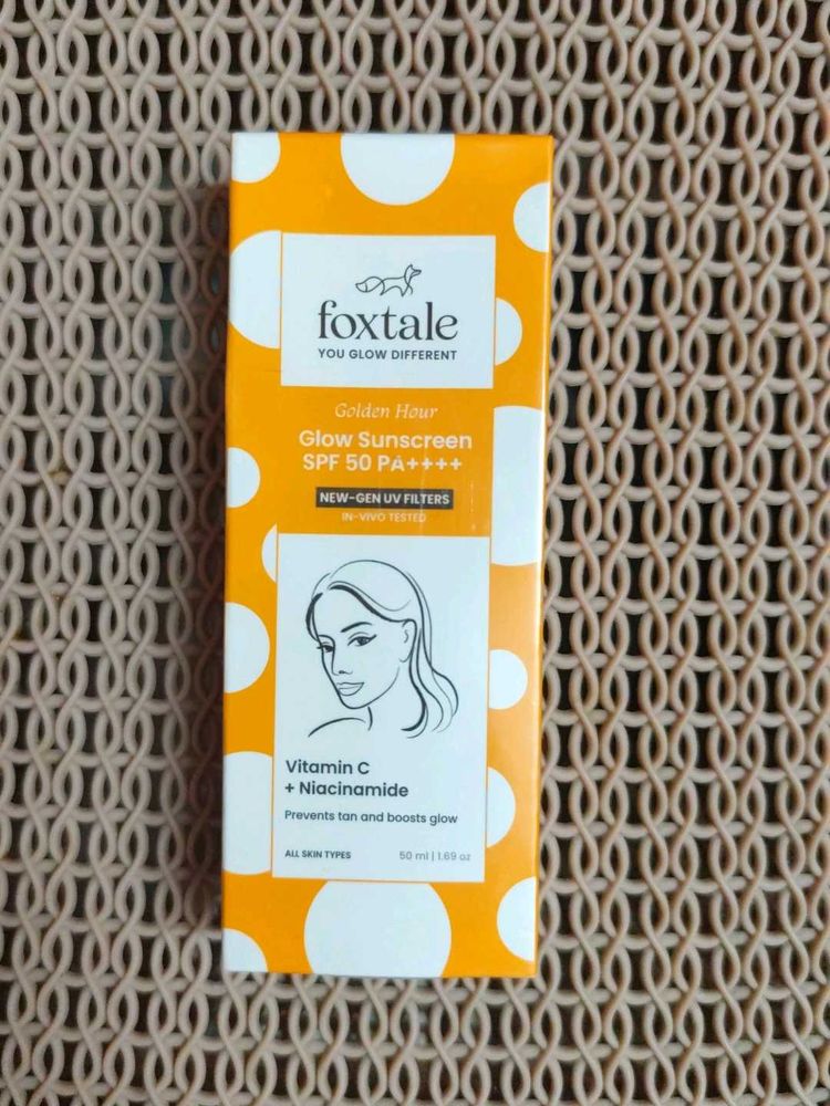 Foxtale Golden Hour Glow Sunscreen SPF 50