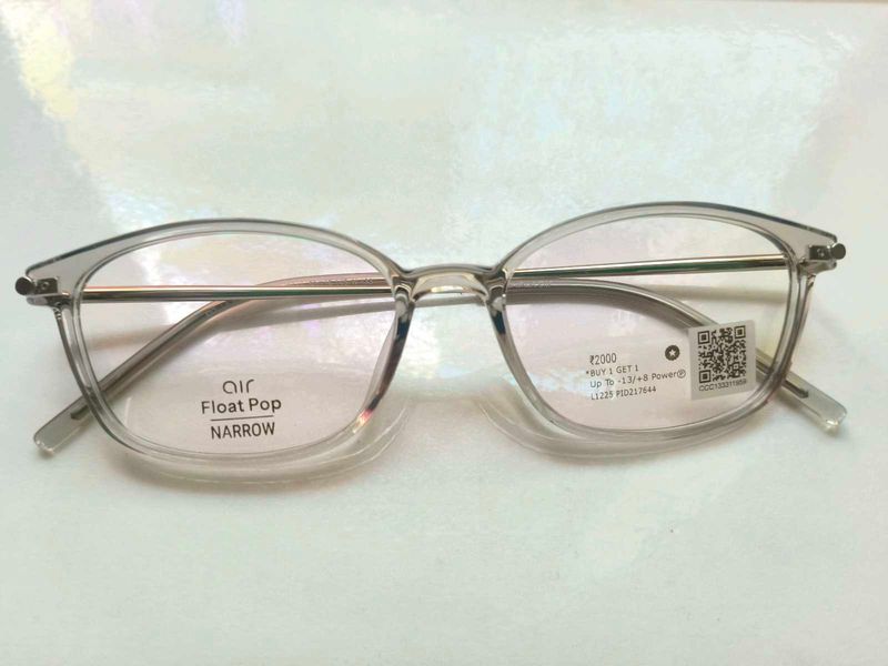 Silver Grey Full Rim Cat Eyeglasses