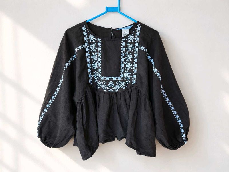 Bohemian brown top