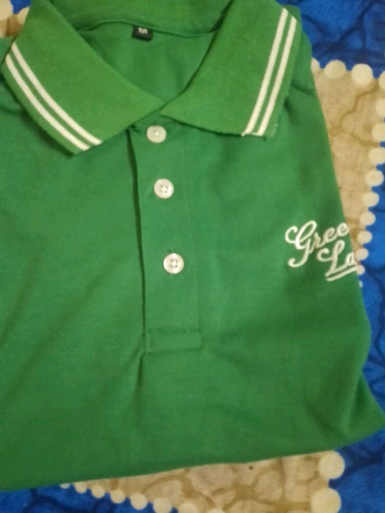 Green Polo Shirt M Size