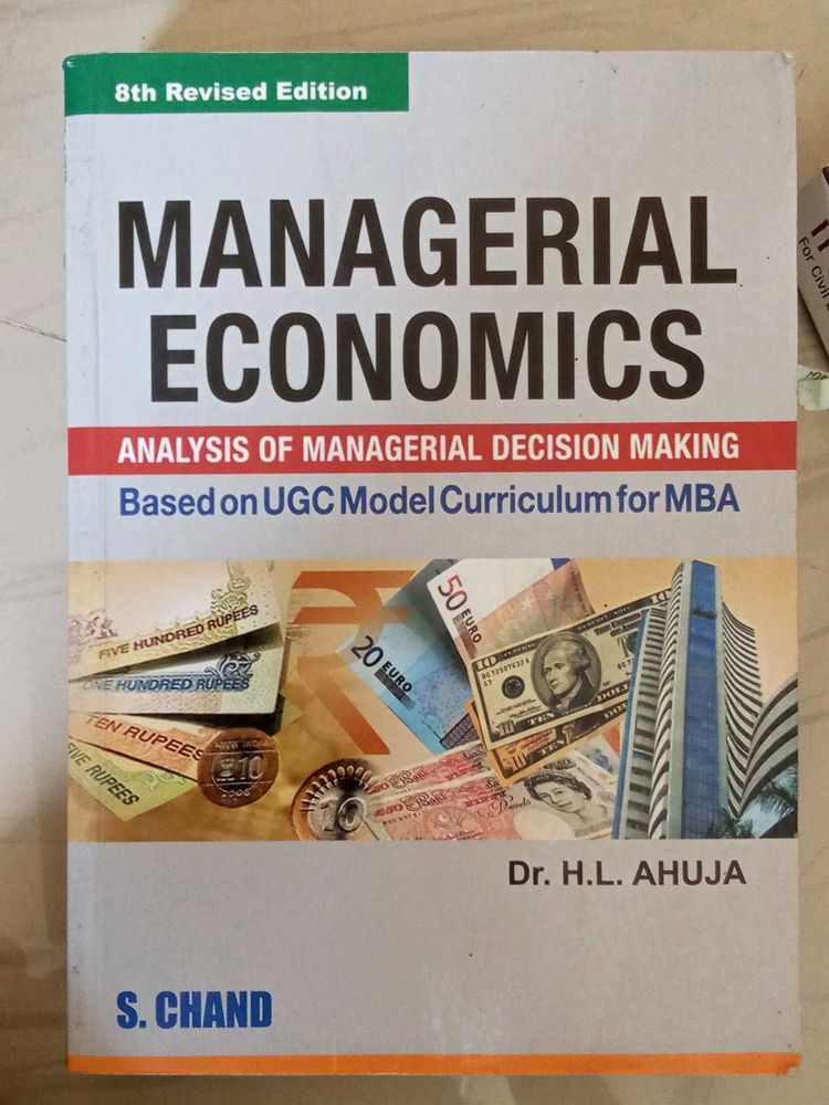 Managerial Economics Book by Dr. H.L. Ahuja