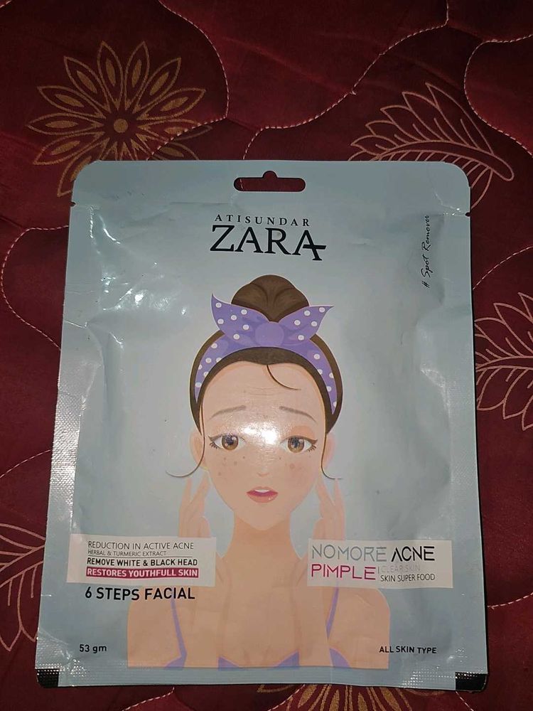 ATISUNDAR ZARA 6 Steps Facial Sheet Mask