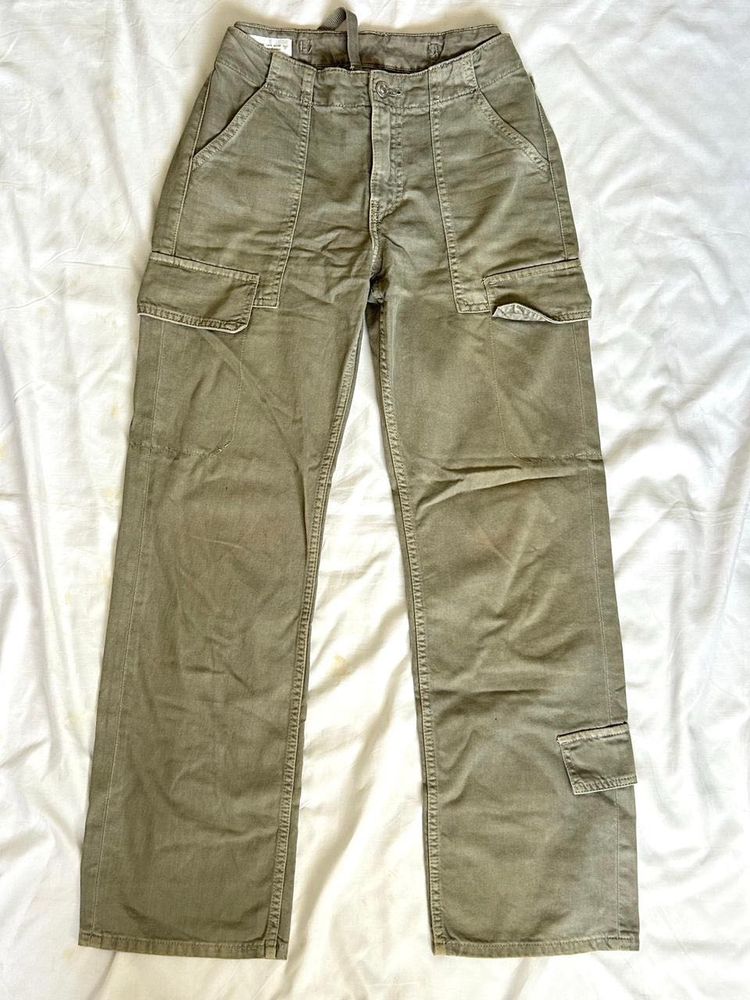 ZARA Olive Cargo Pants