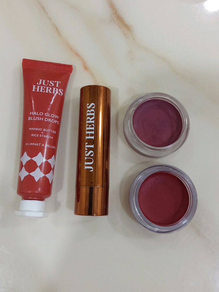 Blush Drops+2 Tints+Lipstick Combo