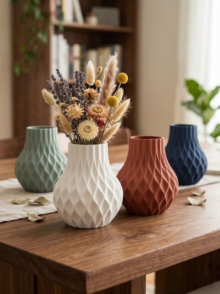 Modern Geometric Vase Set