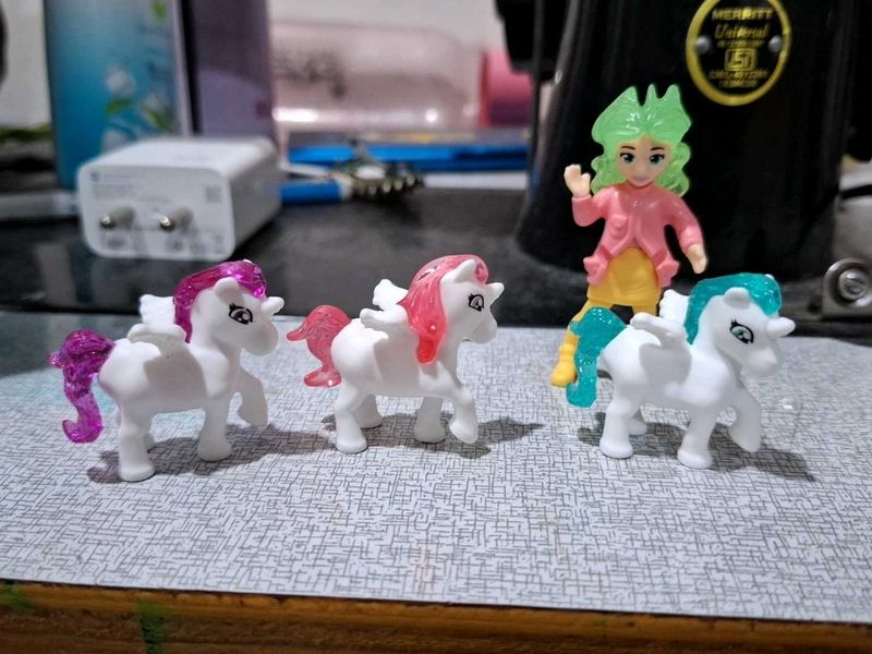 Magical Unicorn &amp; Doll Figures