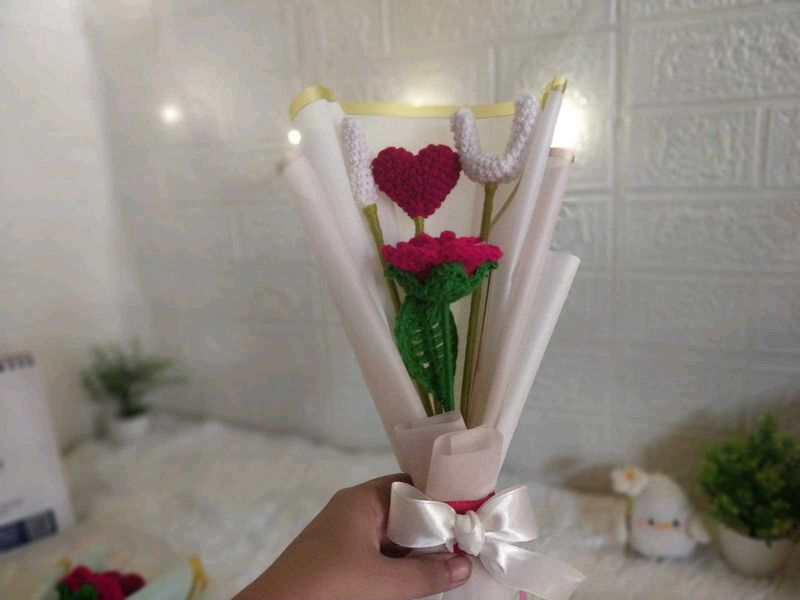 Handmade Crochet Flower Bouquet