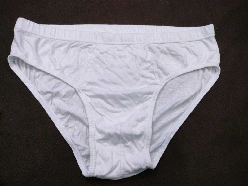 Men's White 🩲🤎