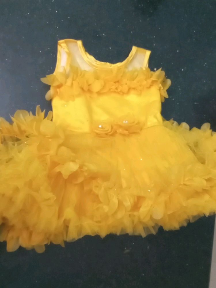 1-2 Yrs Girl Party Wear Frock