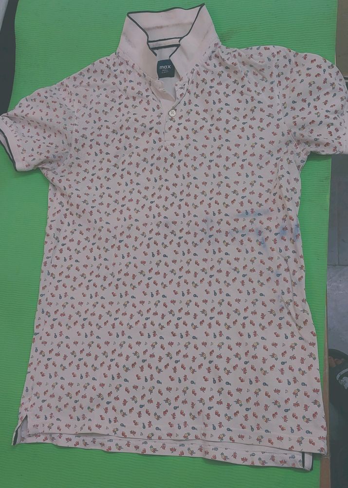 Limited White Pattern Shirt