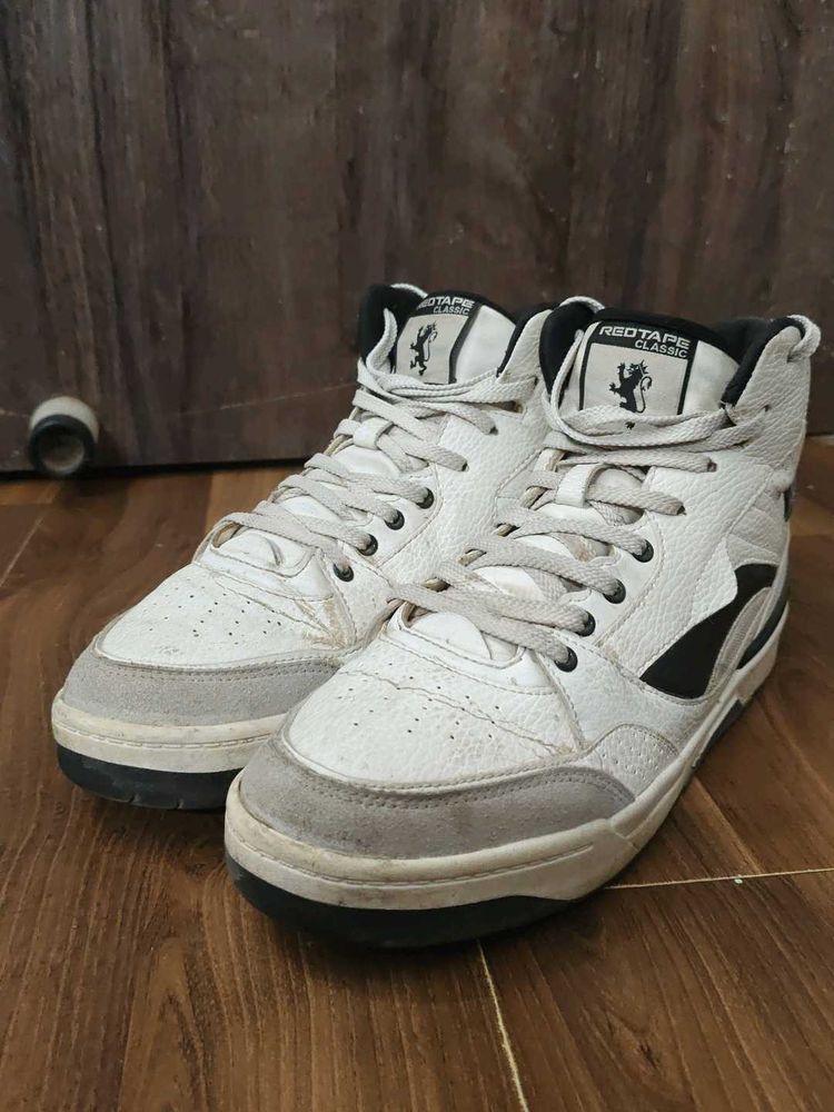 Red Tape Classic High Top White Sneakers