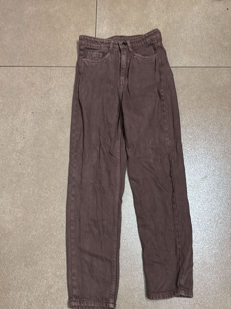 Brown Baggy Fit Jeans
